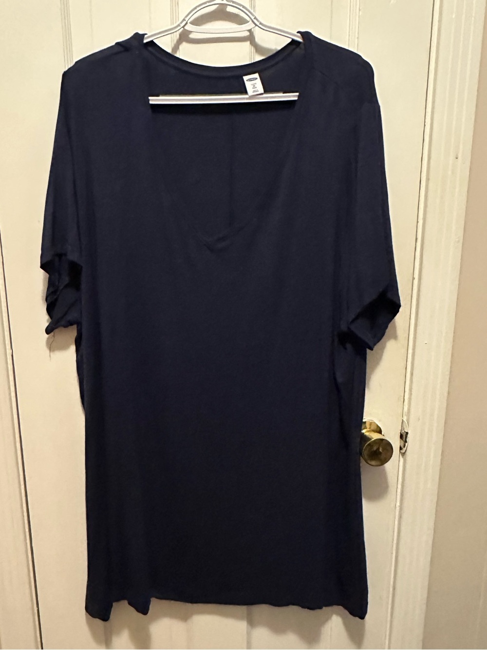 Old Navy Navy Blue Luxe Plus Tunic Top